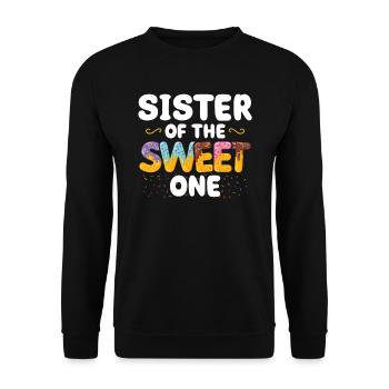 Sœur de douceur A | Famille correspondante - Sweat-shirt Unisexe - noir - Devant - Alina (178cm) & Michal (187cm)