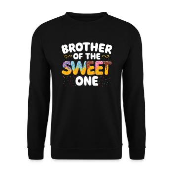 Frère De doux un | Famille correspondante - Sweat-shirt Unisexe - noir - Devant - Alina (178cm) & Michal (187cm)
