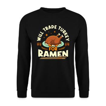 La Turquie échangerait-elle contre des ramen | - Sweat-shirt Unisexe - noir - Devant - Alina (178cm) & Michal (187cm)