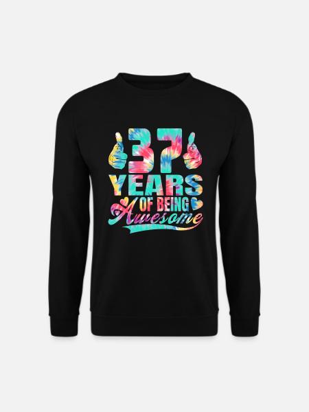 37. Geburtstag Oder Jahrestag 37 Years Of Being - Unisex Pullover - Schwarz