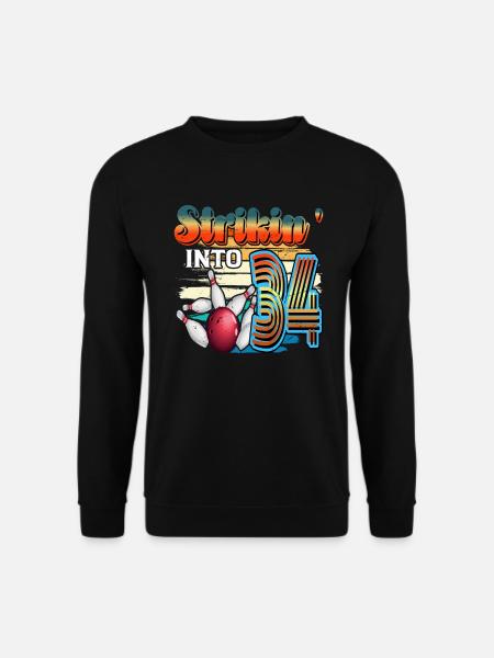 Strikin' Into 34 Bowling Bowler 34. Geburtstag - Unisex Pullover - Schwarz