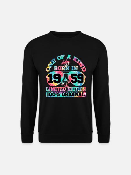 Einzigartig Geboren 1959 Limitierte Auflage - Unisex Pullover - Schwarz