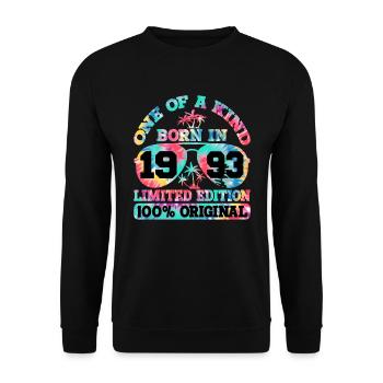 Unique Born 1993 Édition Limitée - Sweat-shirt Unisexe - noir - Devant - Alina (178cm) & Michal (187cm)