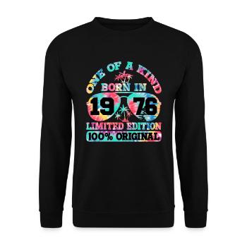 Unique Born 1976 Édition Limitée - Sweat-shirt Unisexe - noir - Devant - Alina (178cm) & Michal (187cm)