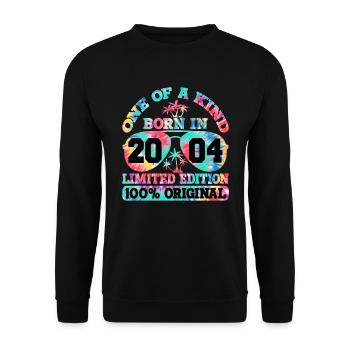 Unique Né en 2004 Édition Limitée - Sweat-shirt Unisexe - noir - Devant - Alina (178cm) & Michal (187cm)