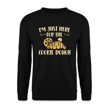 Je ne suis que pour la pâte à biscuits ici | Boulanger - Sweat-shirt Unisexe - noir - Devant - Alina (178cm) & Michal (187cm)