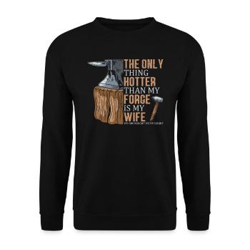 La seule chose qui est plus difficile que - Sweat-shirt Unisexe - noir - Devant - Alina (178cm) & Michal (187cm)