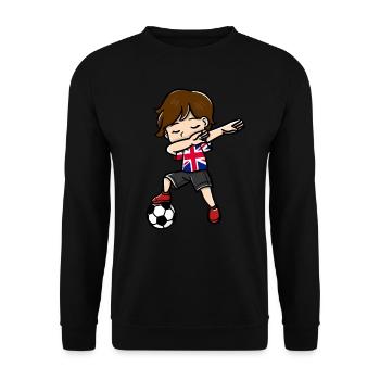 Dabbing Young Football Players United - Sweat-shirt Unisexe - noir - Devant - Alina (178cm) & Michal (187cm)