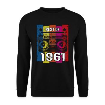 Le meilleur du lecteur de cassette radio stéréo de 1961 - Sweat-shirt Unisexe - noir - Devant - Alina (178cm) & Michal (187cm)