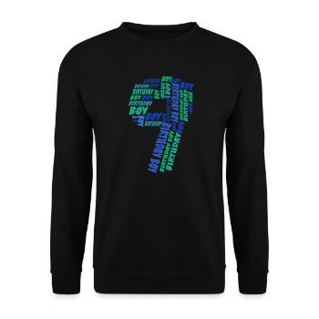Birthday Boy 9th birthday | Boys - Unisex Sweatshirt - black - Front - Alina (178cm) & Michal (187cm)