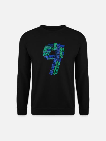 Geburtstag Junge 9. Geburtstag | Jungen - Unisex Pullover - Schwarz