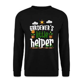 Gardener's assistant | Kindergarten birthday | Children - Unisex Sweatshirt - black - Front - Alina (178cm) & Michal (187cm)