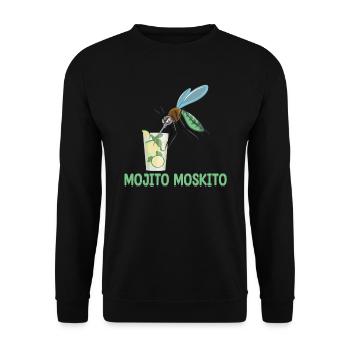 Mojito Moskito | Witziges Bierhemd | Witziges - Unisex Pullover - Schwarz - Vorne - Alina (178cm) & Michal (187cm)