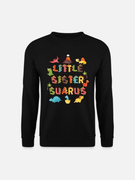 Sister Saurus | Dinosaur Birthday | - Unisex Sweatshirt - black