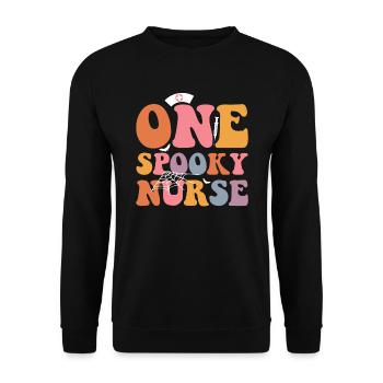 Ein Gruseliges - Unisex Pullover - Schwarz - Vorne - Alina (178cm) & Michal (187cm)