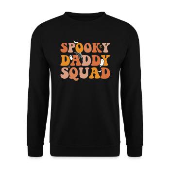 Spooky Daddy Squad Fête costumée d’Halloween - Sweat-shirt Unisexe - noir - Devant - Alina (178cm) & Michal (187cm)