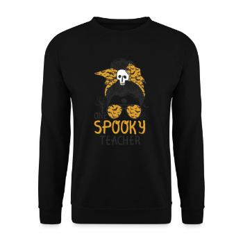 Eine Gespenstische - Unisex Pullover - Schwarz - Vorne - Alina (178cm) & Michal (187cm)