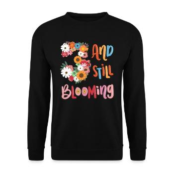 3 Et encore des filles fleuries 3. - Sweat-shirt Unisexe - noir - Devant - Alina (178cm) & Michal (187cm)