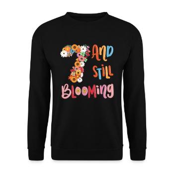7 Et encore des filles en fleurs fleuries 7. - Sweat-shirt Unisexe - noir - Devant - Alina (178cm) & Michal (187cm)