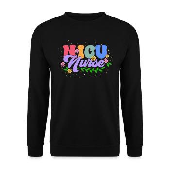 Hôpital d’infirmières de l’USIN - Sweat-shirt Unisexe - noir - Devant - Alina (178cm) & Michal (187cm)
