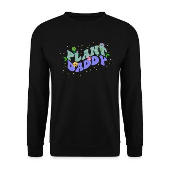 Plant Daddy Assorted Flowers, Bloom Floral-themed - Unisex Pullover - Schwarz - Vorne - Alina (178cm) & Michal (187cm)