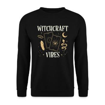 Sorcellerie Vibes Spooky Sorcery Halloween Holiday - Sweat-shirt Unisexe - noir - Devant - Alina (178cm) & Michal (187cm)