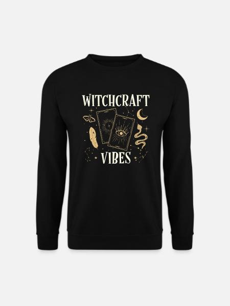 Witchcraft Vibes Spooky Sorcery Halloween Urlaub - Unisex Pullover - Schwarz