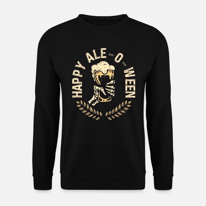 Cheerful Ale-o-ween Creepy Alcoholic - Unisex Sweatshirt - black