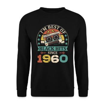 I'm Best Of Black Hits Seit 1960 Kassette - Unisex Pullover - Schwarz - Vorne - Alina (178cm) & Michal (187cm)