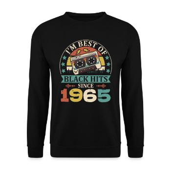 I'm Best Of Black Hits Seit 1965 Kassette - Unisex Pullover - Schwarz - Vorne - Alina (178cm) & Michal (187cm)