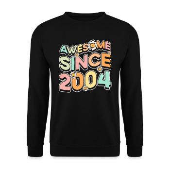 Fantastique depuis 2004 Fleurs Thème Fleurs - Sweat-shirt Unisexe - noir - Devant - Alina (178cm) & Michal (187cm)