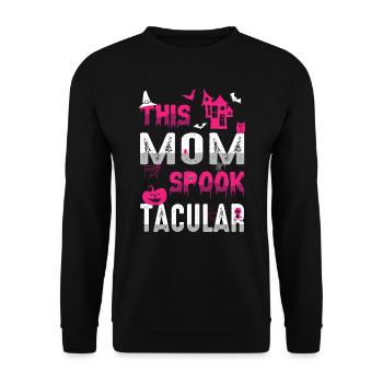 Cette maman Spook Tacular Spooky Halloween Holiday - Sweat-shirt Unisexe - noir - Devant - Alina (178cm) & Michal (187cm)