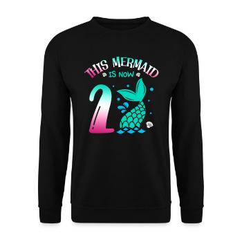 Cette sirène est maintenant 2, conte de fées 2. - Sweat-shirt Unisexe - noir - Devant - Alina (178cm) & Michal (187cm)