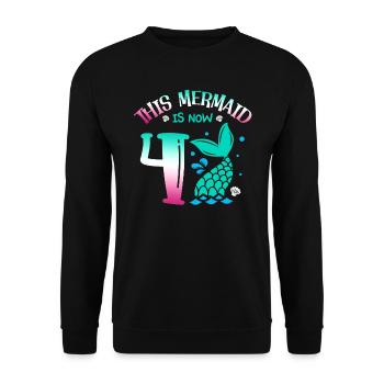 Cette sirène est maintenant 4, conte de fées 4. - Sweat-shirt Unisexe - noir - Devant - Alina (178cm) & Michal (187cm)