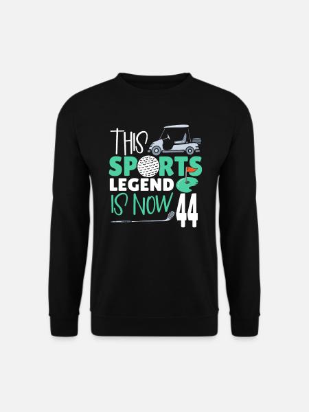 Diese Sportlegende Ist Jetzt 44, Golfspiel 44. - Unisex Pullover - Schwarz