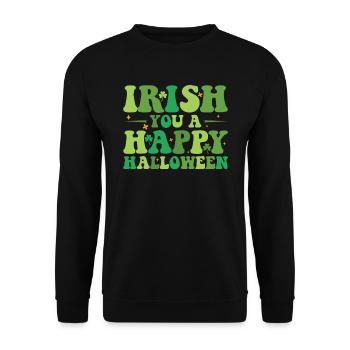 Irish You Une joyeuse fête d'Halloween - Sweat-shirt Unisexe - noir - Devant - Alina (178cm) & Michal (187cm)