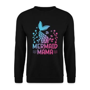 Mermaid Mama Fantasy Mermaid Story - Sweat-shirt Unisexe - noir - Devant - Alina (178cm) & Michal (187cm)