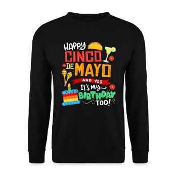 Tout le meilleur à Cinco De Mayo Et oui, je le fais aussi - Sweat-shirt Unisexe - noir - Devant - Alina (178cm) & Michal (187cm)