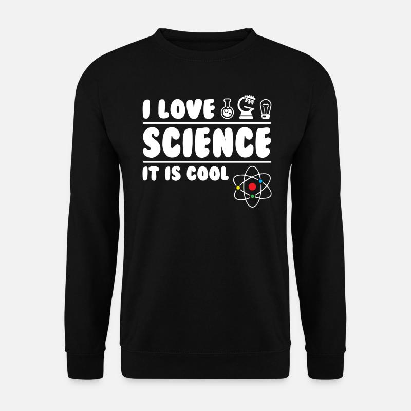 I Love Science - Unisex Pullover - Schwarz