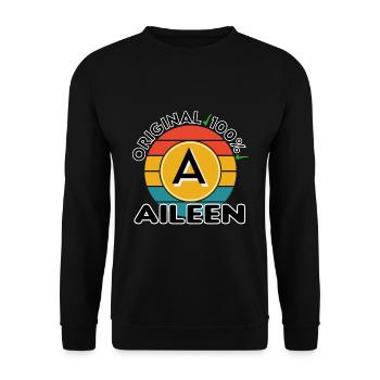 Aileen - Unisex Pullover - Schwarz - Vorne - Alina (178cm) & Michal (187cm)
