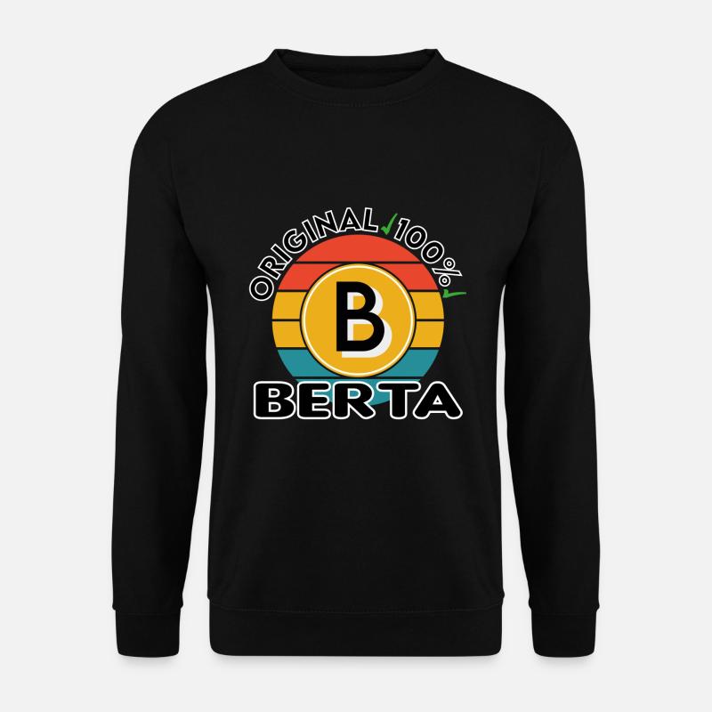 Berta - Unisex Pullover - Schwarz