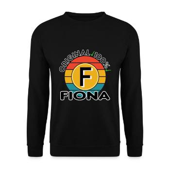 Fiona - Unisex Pullover - Schwarz - Vorne - Alina (178cm) & Michal (187cm)