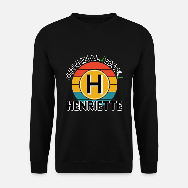 Henriette - Unisex Pullover - Schwarz