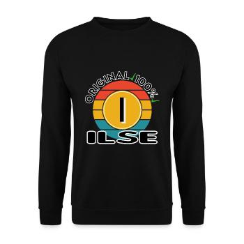 Ilse - Unisex Pullover - Schwarz - Vorne - Alina (178cm) & Michal (187cm)