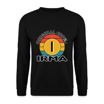 Irma - Unisex Pullover - Schwarz - Vorne - Alina (178cm) & Michal (187cm)
