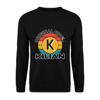 Kilian - Unisex Pullover - Schwarz - Vorne - Alina (178cm) & Michal (187cm)