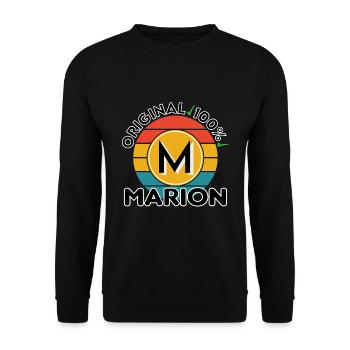 Marion - Unisex Pullover - Schwarz - Vorne - Alina (178cm) & Michal (187cm)
