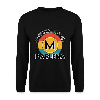 Marlena - Unisex Pullover - Schwarz - Vorne - Alina (178cm) & Michal (187cm)