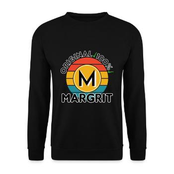 Margrit - Unisex Pullover - Schwarz - Vorne - Alina (178cm) & Michal (187cm)