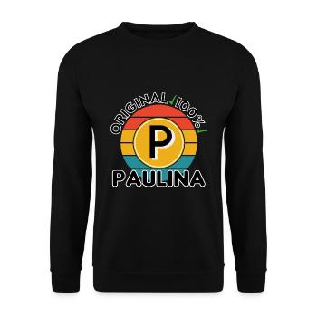 Paulina - Unisex Pullover - Schwarz - Vorne - Alina (178cm) & Michal (187cm)